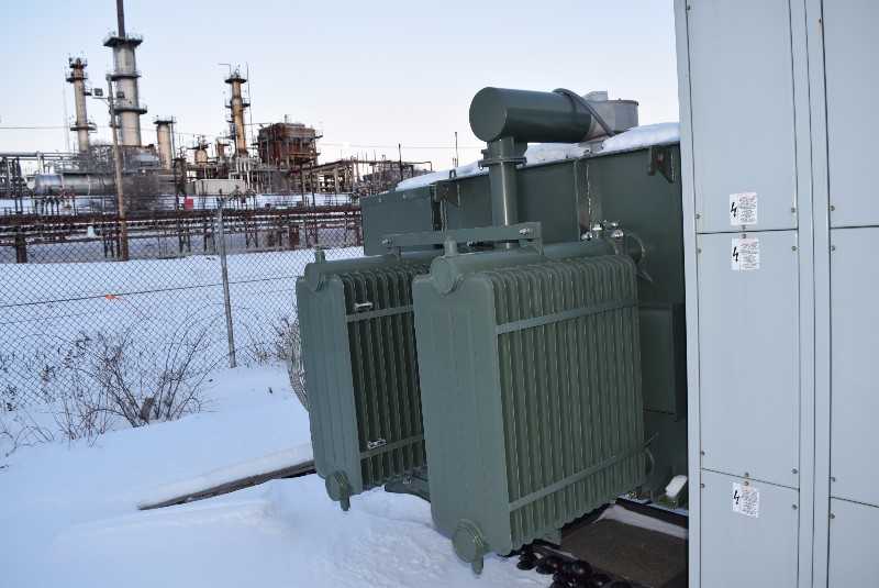 GENERAL ELECTRIC PROLEC ONAN/ONAF OIL FILLED TRANSFORMER 750/998/1185KVA 13800VAC HV 480Y/277VAC LV THREE PHASE - MISCELLANEOUS