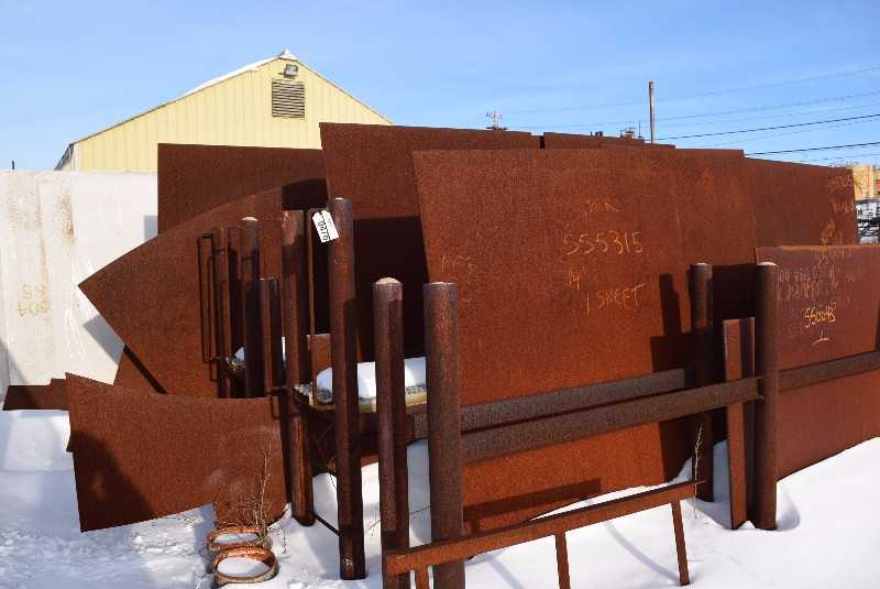 CONTENTS OF RACKING - STEEL & STAINLESS SHEETS - MISCELLANEOUS
