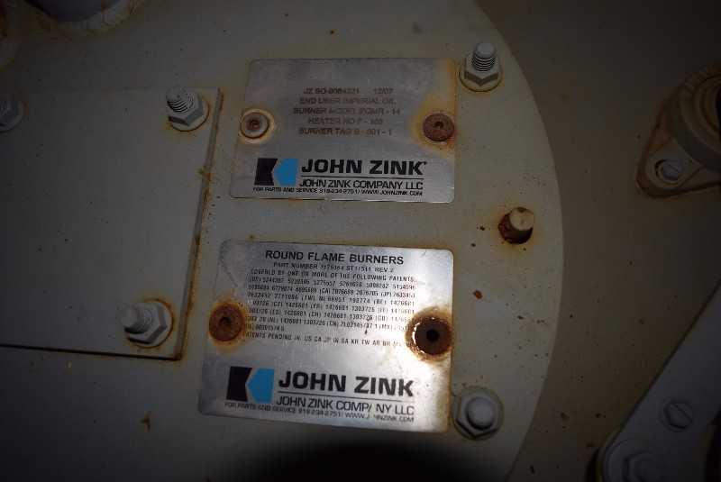 JOHN ZINK PQMR-14 MULTI STAGE PROCESS FLAME BURNER - MISCELLANEOUS