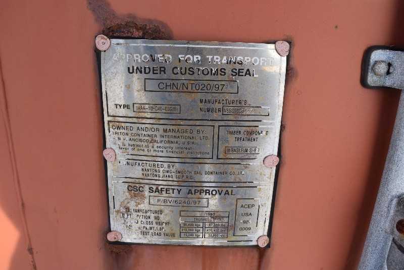 CTS RAIL STEEL RAILROAD CONTAINER 8FTX8FTX43FT - MISCELLANEOUS