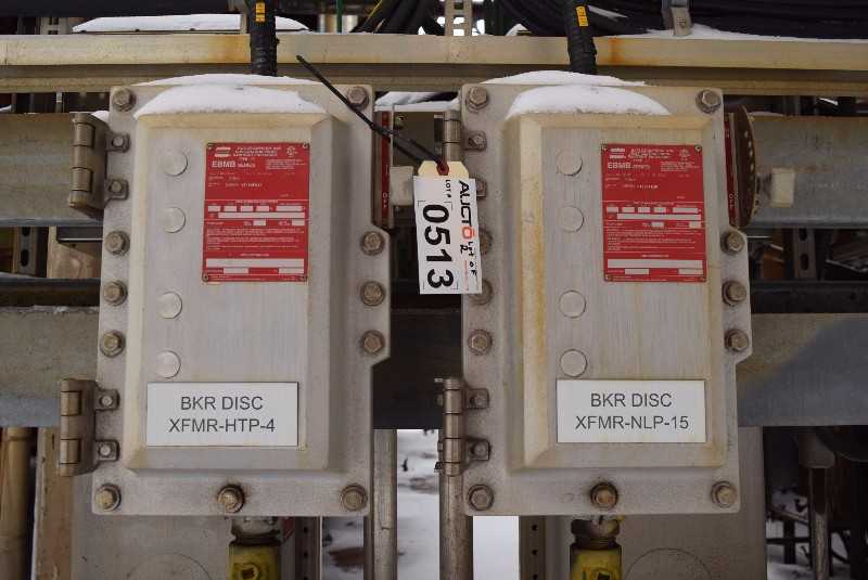 LOT OF 2 CROUSE-HINDS HFD3070 70 A EXPLOSION PROOF BREAKER DISCONNECT - MISCELLANEOUS