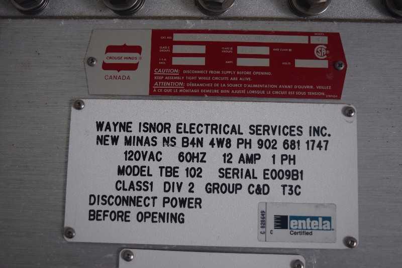LOT OF 4 CROUSE HINDS ASSORTED EJB EFG EXPLOSION PROOF ELECTRICAL JUNCTION BOXES - MISCELLANEOUS