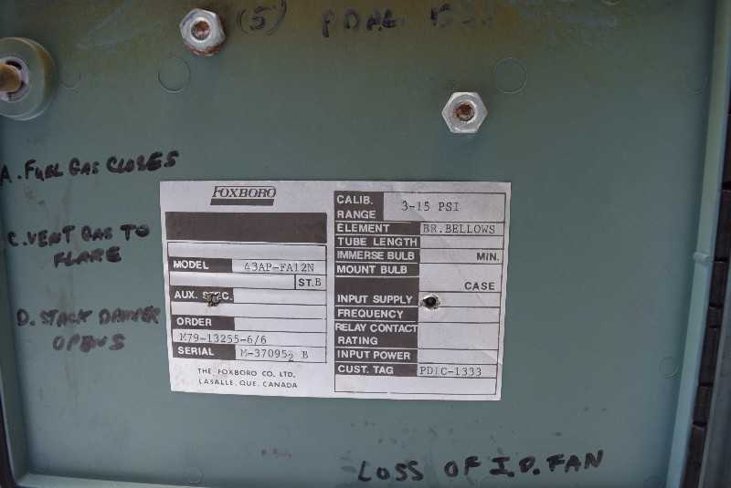 FOXBORO 43AP-FA12N PNEUMATIC CONTROLLER - MISCELLANEOUS