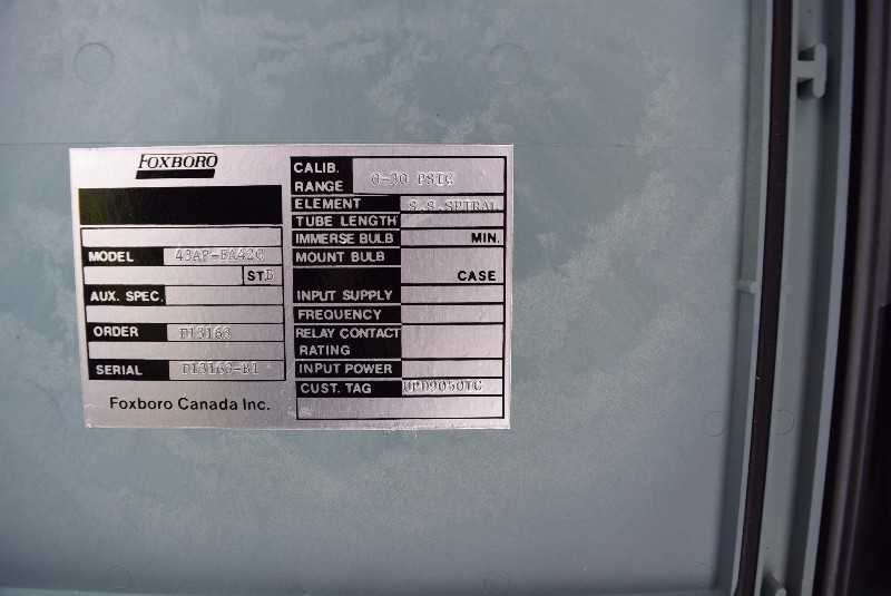 FOXBORO 43AP-FA42C PNEUMATIC CONTROLLER - MISCELLANEOUS
