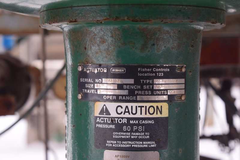 FISHER ED-657 4 INCH STEEL CONTROL VALVE CL300 3660 POSITIONER - MISCELLANEOUS