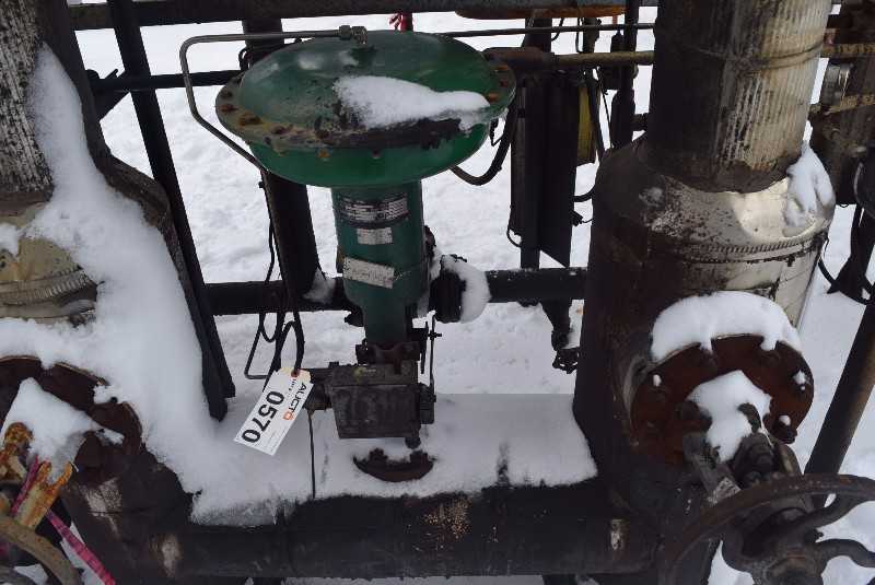 FISHER ED-657 4 INCH STEEL CONTROL VALVE CL300 3660 POSITIONER - MISCELLANEOUS