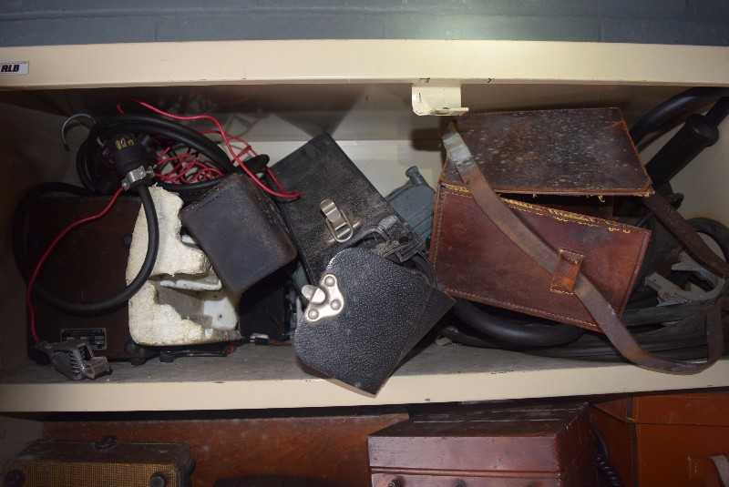 CONTENTS OF CABINET TEST EQUIPMENT METERS RECORDERS - MISCELLANEOUS