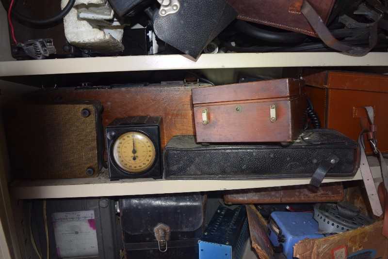 CONTENTS OF CABINET TEST EQUIPMENT METERS RECORDERS - MISCELLANEOUS