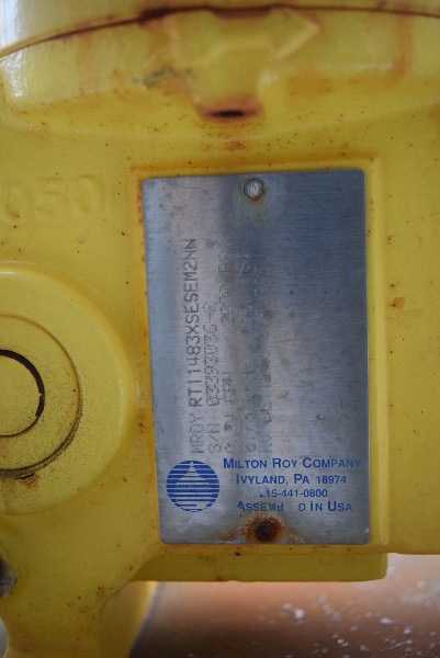 MILTON ROY RT11483XSCSEM2NN METERING PUMP .34 GPH - MISCELLANEOUS