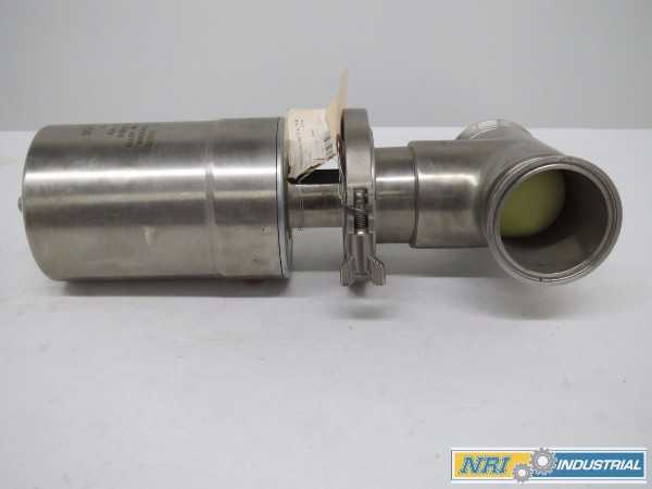 WAUKESHA 08-17 SERIES 600 AIR ACTUATED PNEUMATIC STAINLESS TRI-CLAMP 3IN SANITARY DIVERT VALVE - MISCELLANEOUS