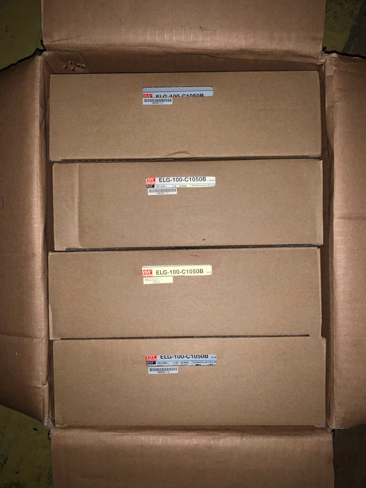 New - Lot of 80 - Mean Well ELG-100-C1050B LED Power Supply Driver - ELECTRICAL COMPONENTS