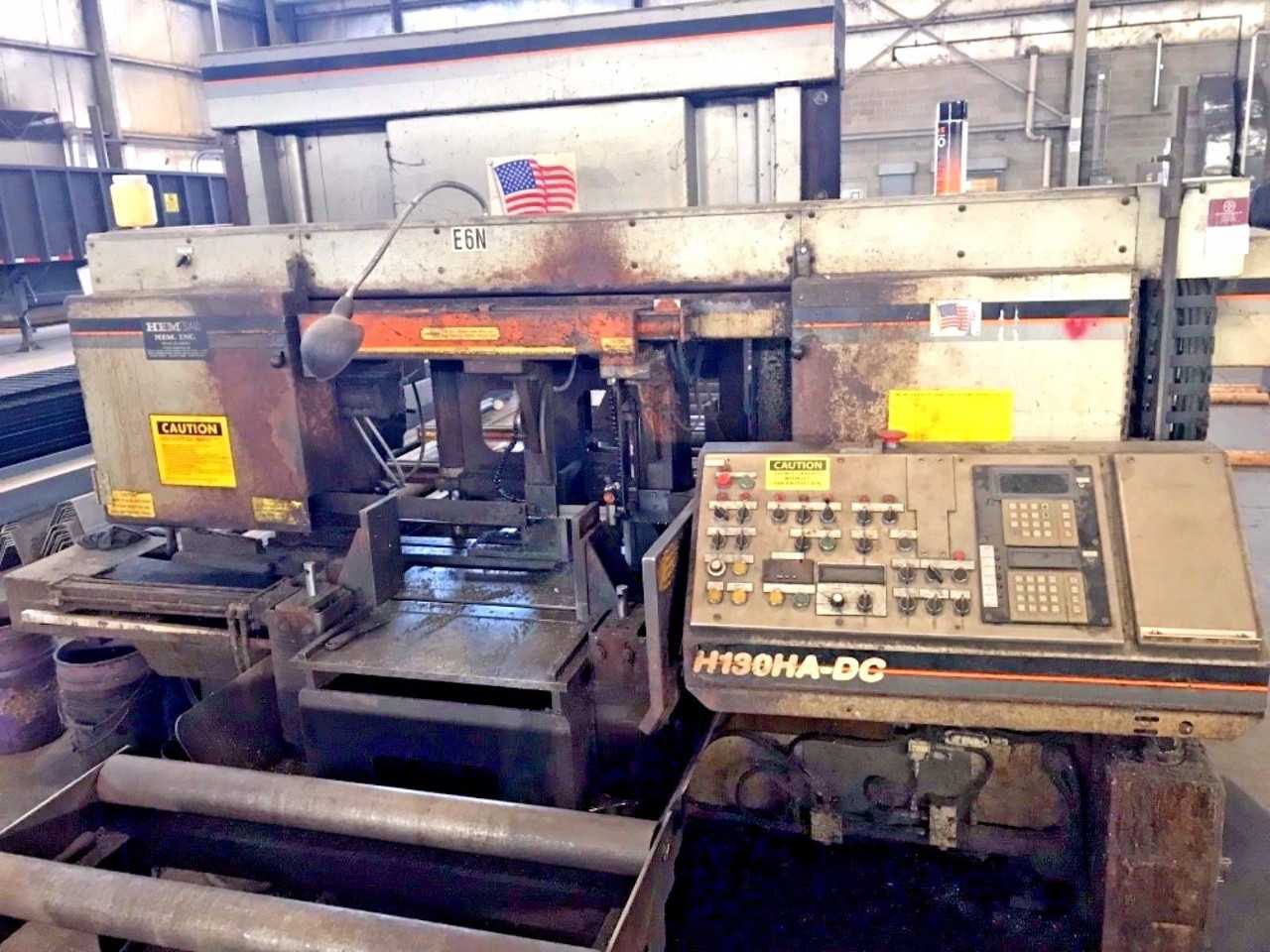 1997 Hem Saw 20" x 20" Dual Column Horizontal Band Saw H130HA-DC, Video! - HORIZONTAL BAND SAWS