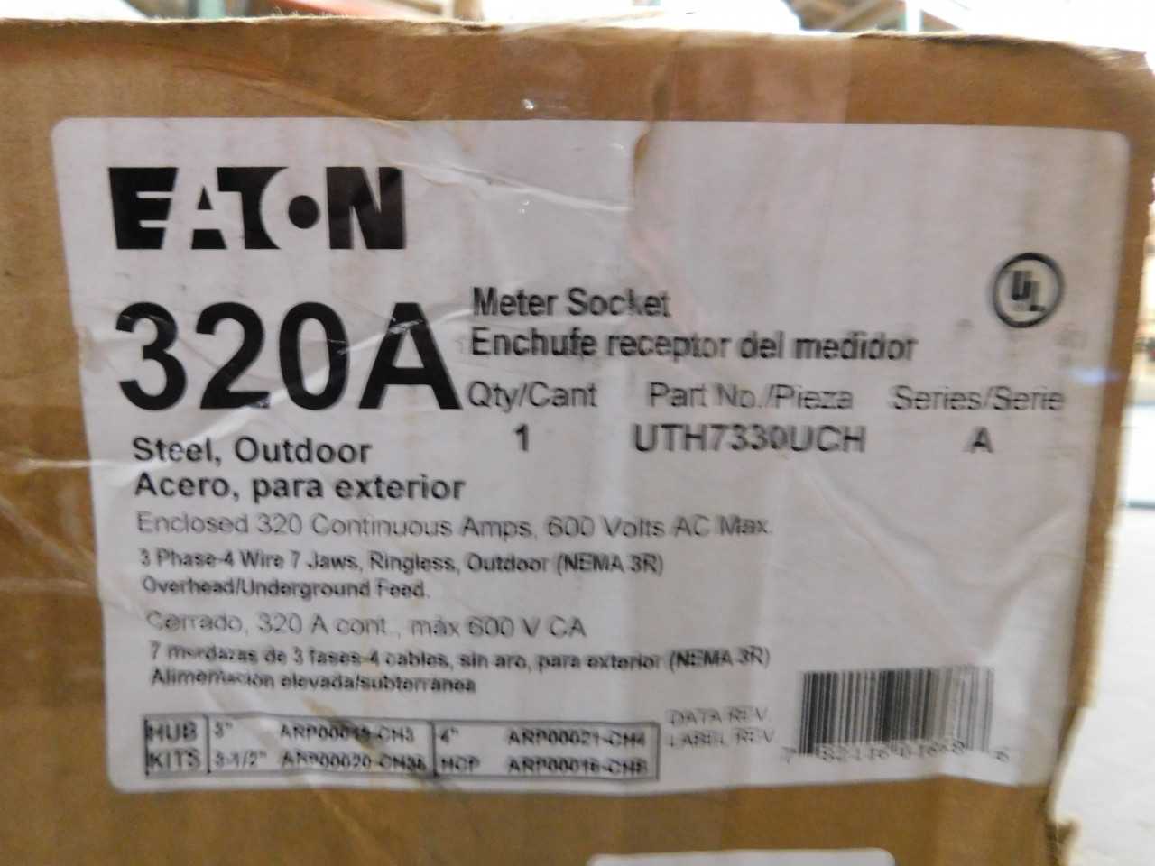 Lot of 1 UTH7330UCH Meter Socket - INDUSTRIAL PARTS