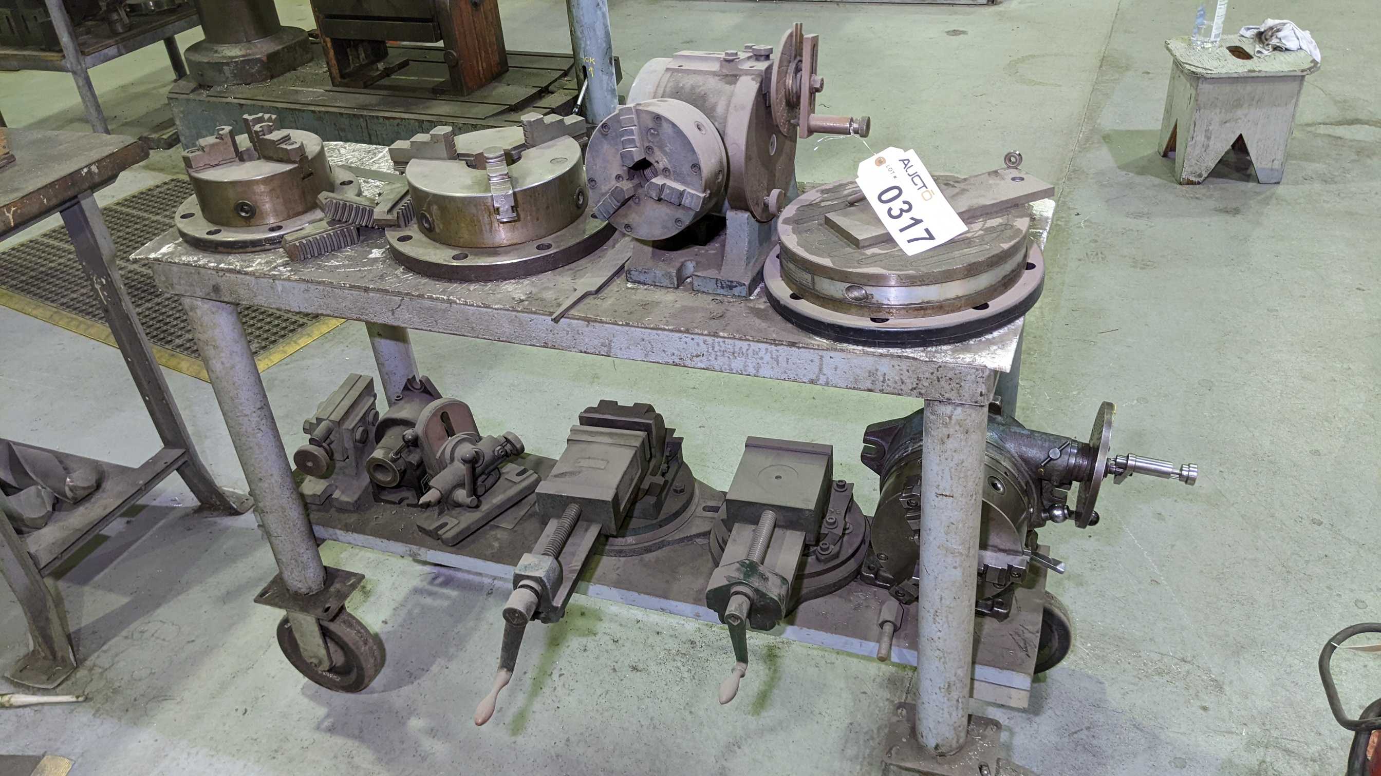CART AND CONTENTS - MACHINING ACCESSORIES & TOOLING CART AND CONTENTS - MACHINING ACCESSORIES & TOOLING