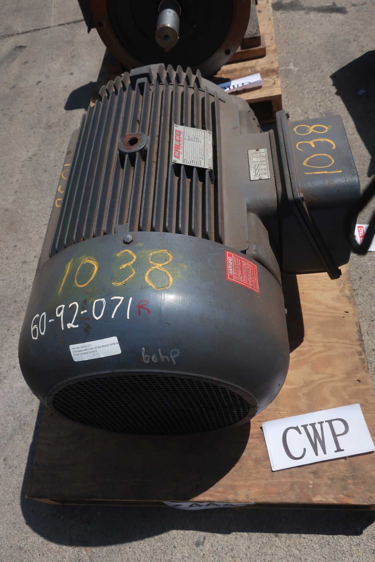 CALCO 3AF20840TK MOTOR 460DV 880RPM 3PH 60HP - ELECTRIC MOTORS