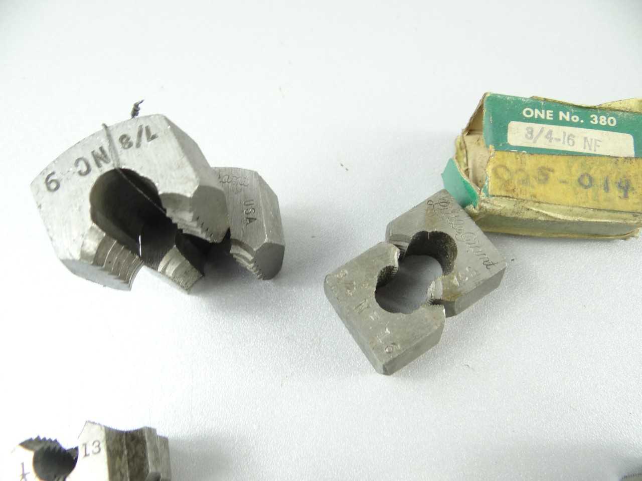 12 Pairs of Assorted Adjustable Threading Dies - MACHINING ACCESSORIES & TOOLING