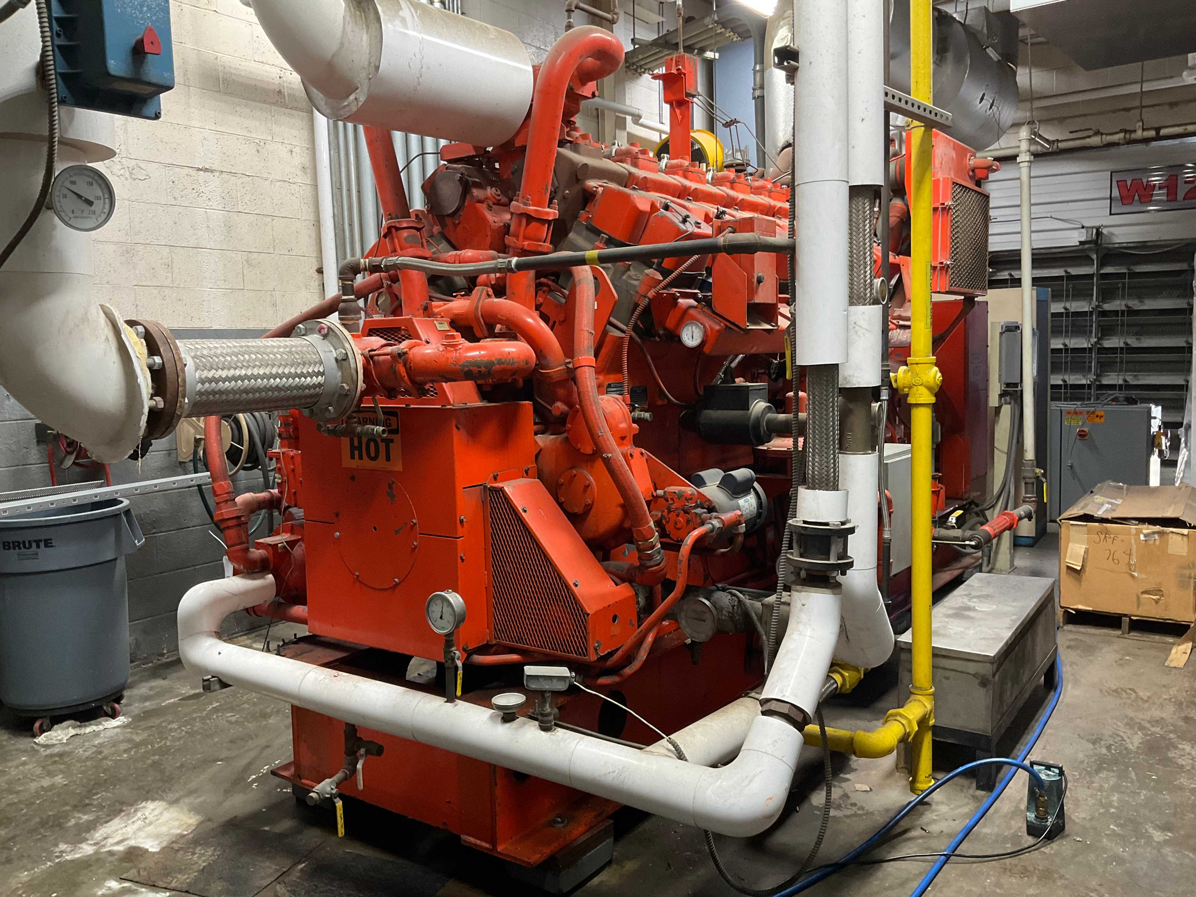 WAUKESHA L5108GSIU CONTINUOUS POWER GENERATOR WITH CONTROL CABINET - CONTINUOUS POWER GENERATOR