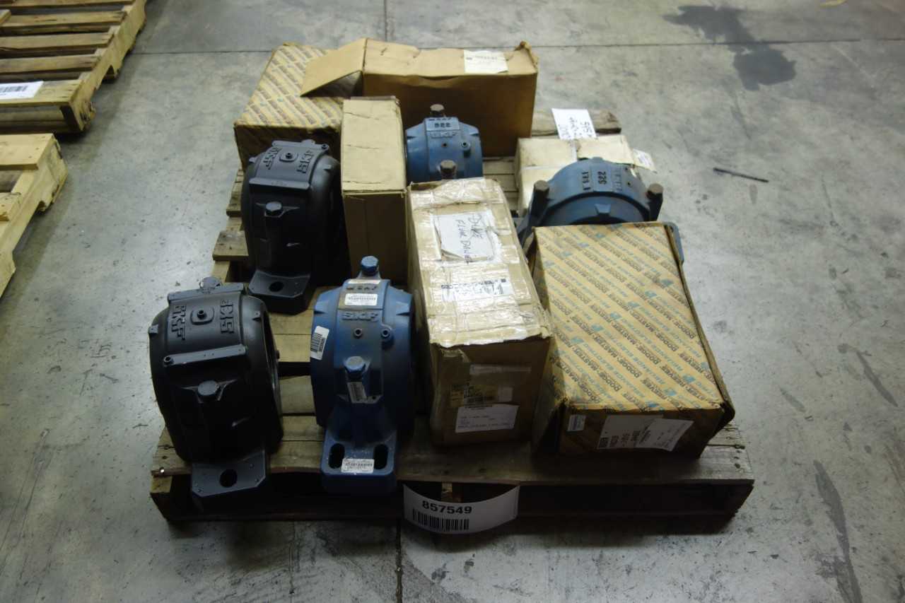PALLET OF ASSORTED PILLOW BLOCK BEARINGS AND HOUSINGS - BEARINGS