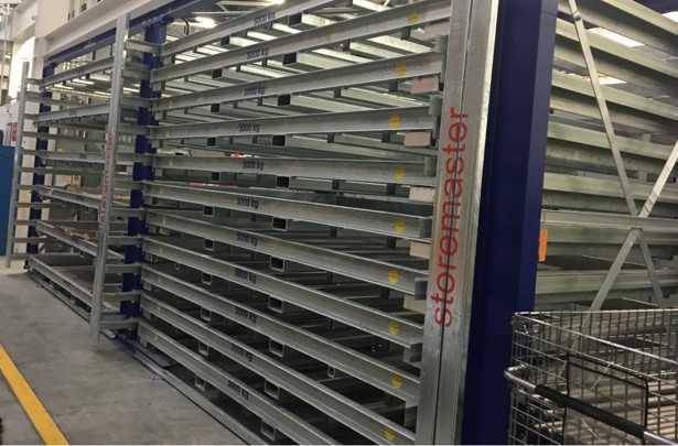 (2) Storemaster Shuttle Tower Sheetmetal Stacking Systems - MATERIAL HANDLING