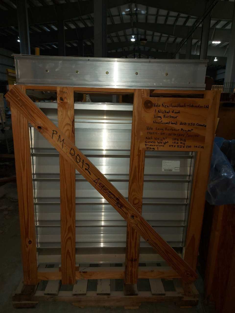 LOT OF 5 GREENHECK EAD-601 ADJUSTABLE OPERABLE LOUVERS - MACHINING ACCESSORIES & TOOLING
