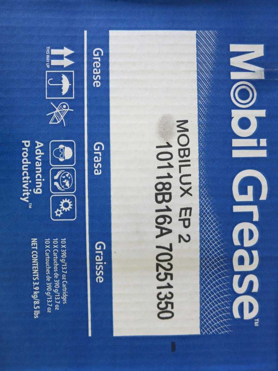 LOT OF 280 MOBIL MOBILUX EP2 10118B16A 70251350 LUBRICANT GREASE CARTRIDGE 14OZ - ELECTRIC POWER TOOLS