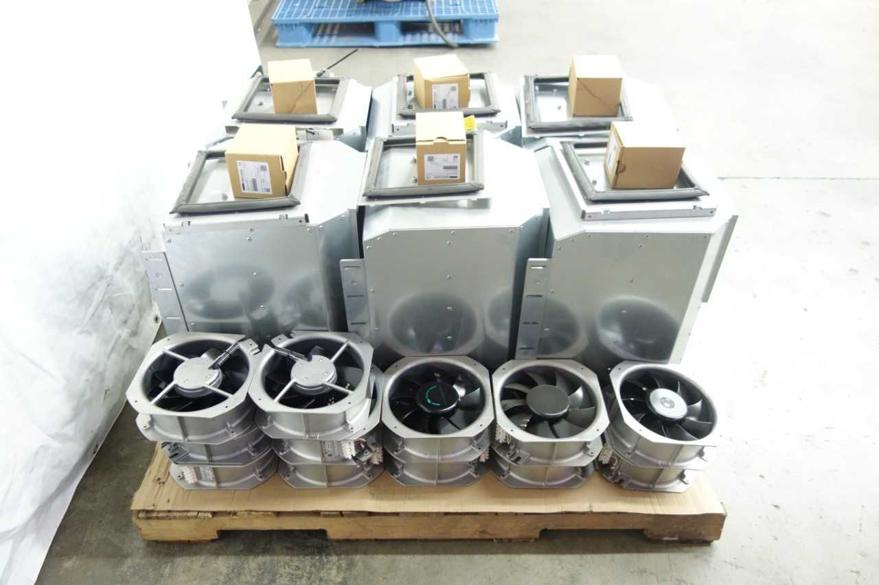 LOT OF 3 TWIN-UNIT EXHAUST FAN SETS - TEMPERATURE CONTROL COMPONENTS