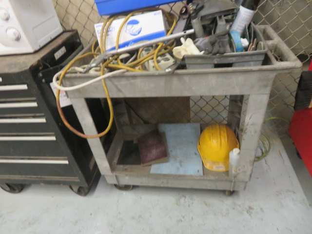 5 Drawer Cabinet with Contents and cart with contents - MISCELLANEOUS