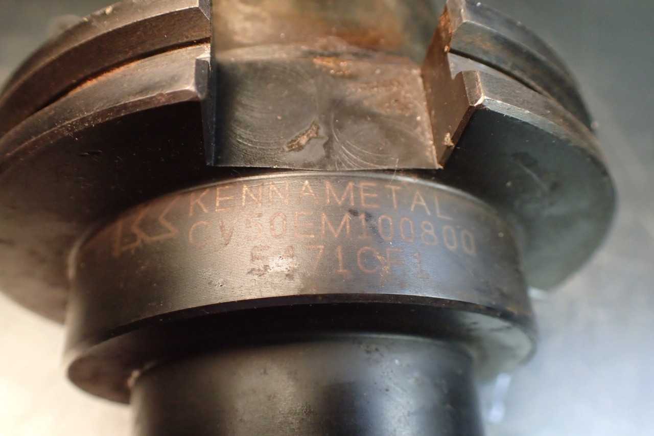 Kennametal CV50EM100800 1" End Mill Tool Holder 8" Extension, CAT-50 Taper Shank - MACHINING ACCESSORIES & TOOLING