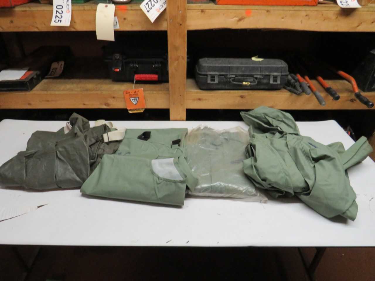 LOT OF ASSORTED HURRICANE FLAME RETARDANT, OIL RESISTANT RAINWEAR - SAFETY SWITCH