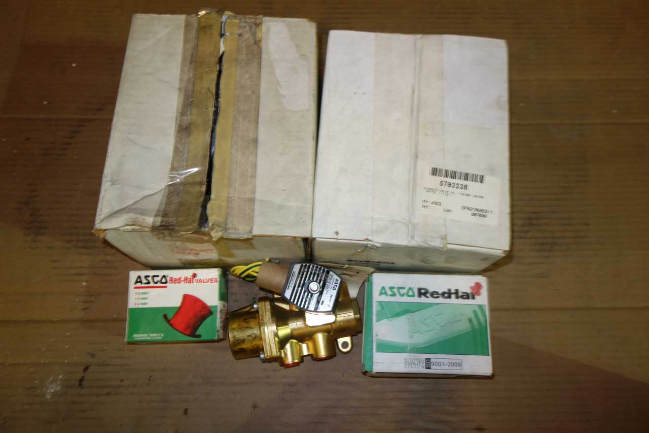 LOT OF 7 ASSORTED ASCO SOLENOID VALVES, KITS - SOLENOID VALVE