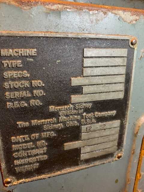 Monarch Engine Lathe - LATHES