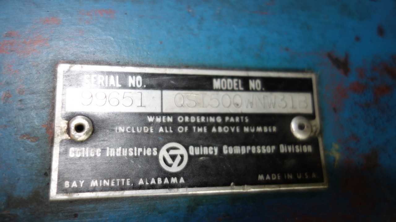 QUINCY QSI500ANA31EC ROTARY SCREW AIR COMPRESSOR - AIR COMPRESSORS