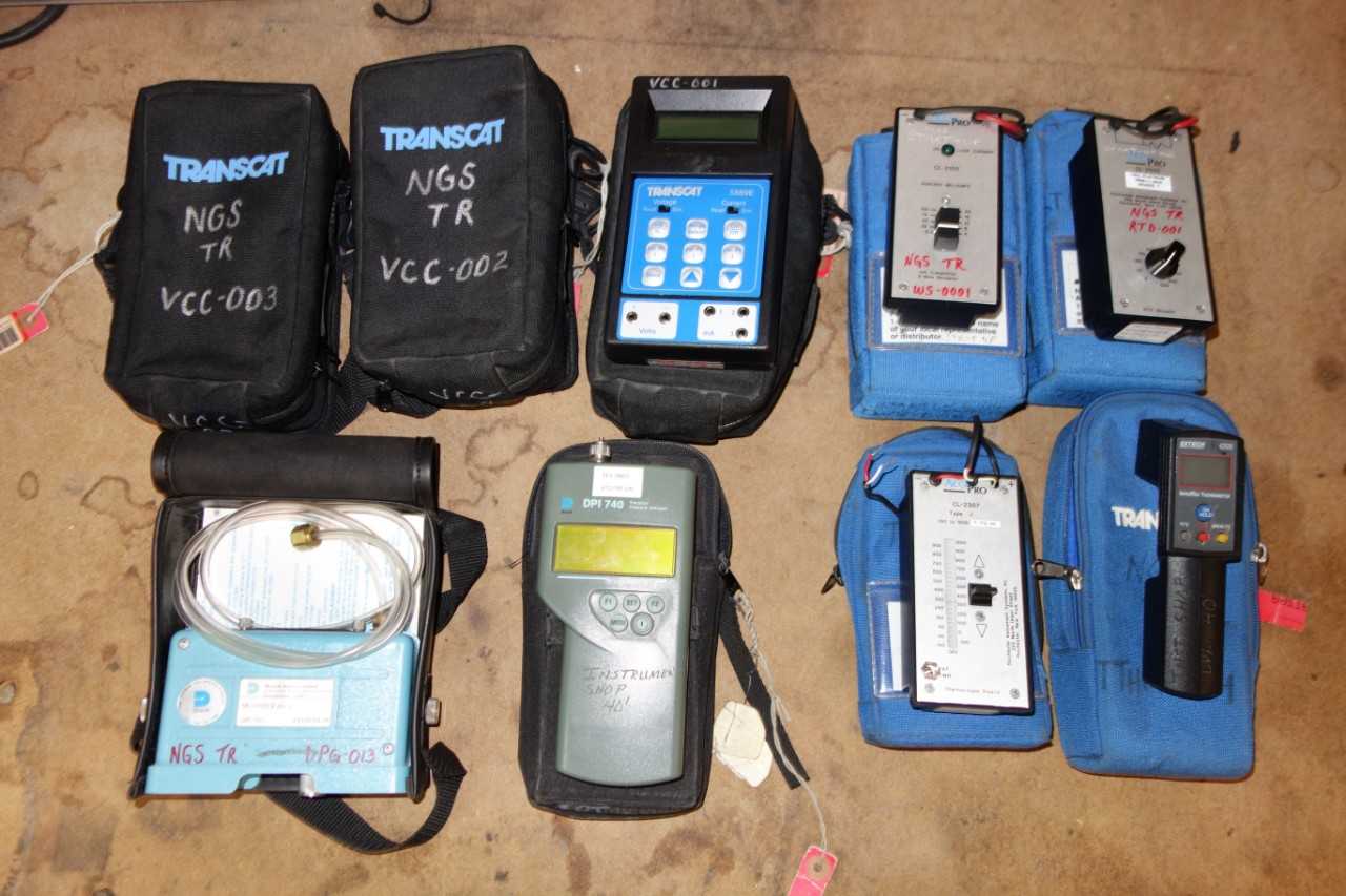 Assorted Lot of Transcat 5889E Calibrators, AccuPro CL2505 Thermocouple Source, Druck DPI 740 and DPI 701 Pressure Indicators - HAND TOOLS