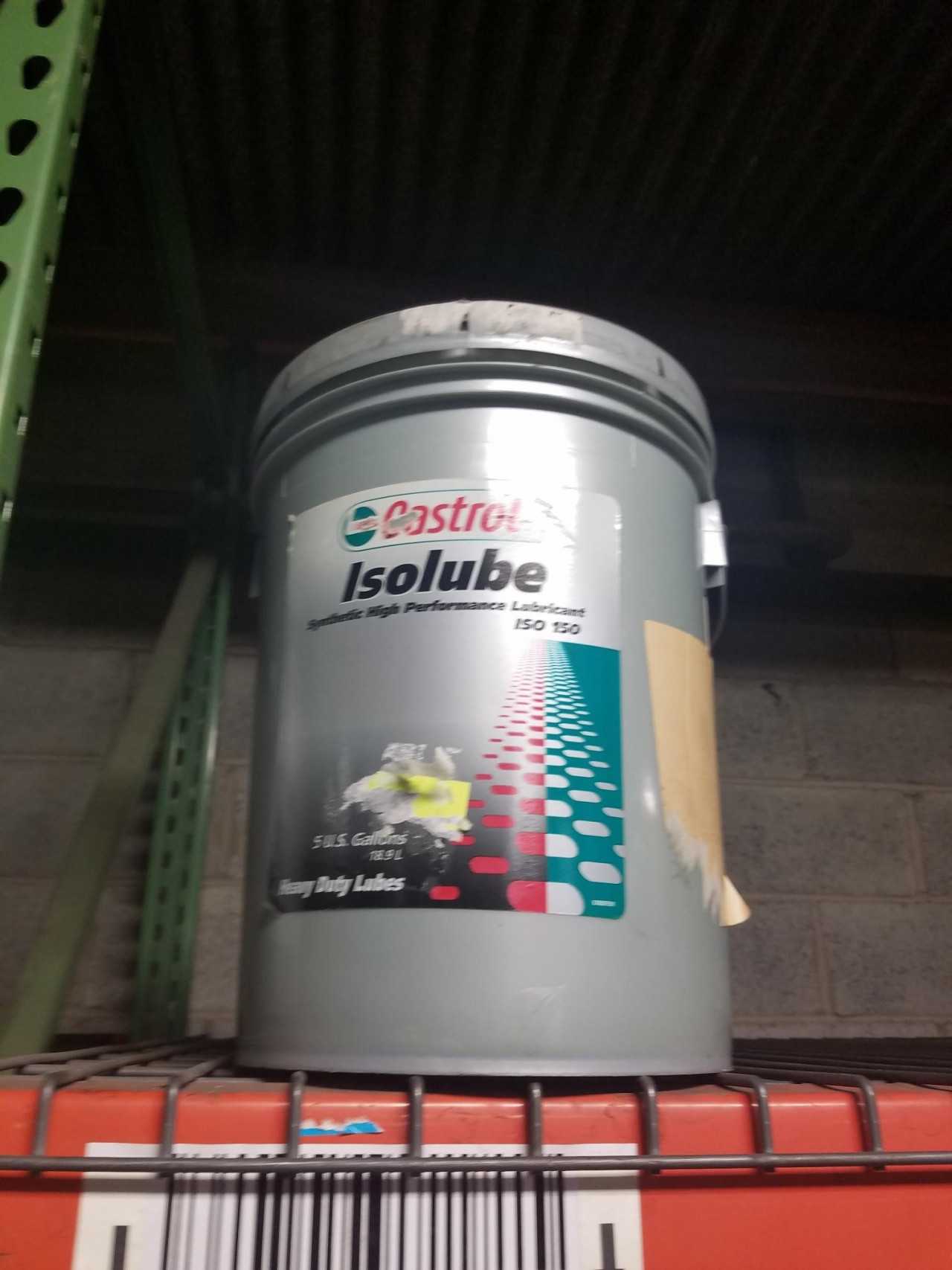 Lot of 1 Pail - CASTROL ALPHA HC Synthetic ISO 150 5GA pail - INDUSTRIAL PARTS