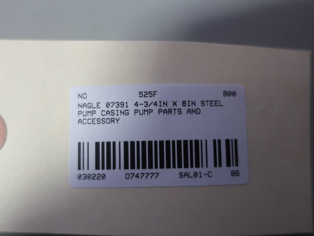 NAGLE 07391 4-3/4IN X 8IN 28CR PUMP CASING - PUMPS