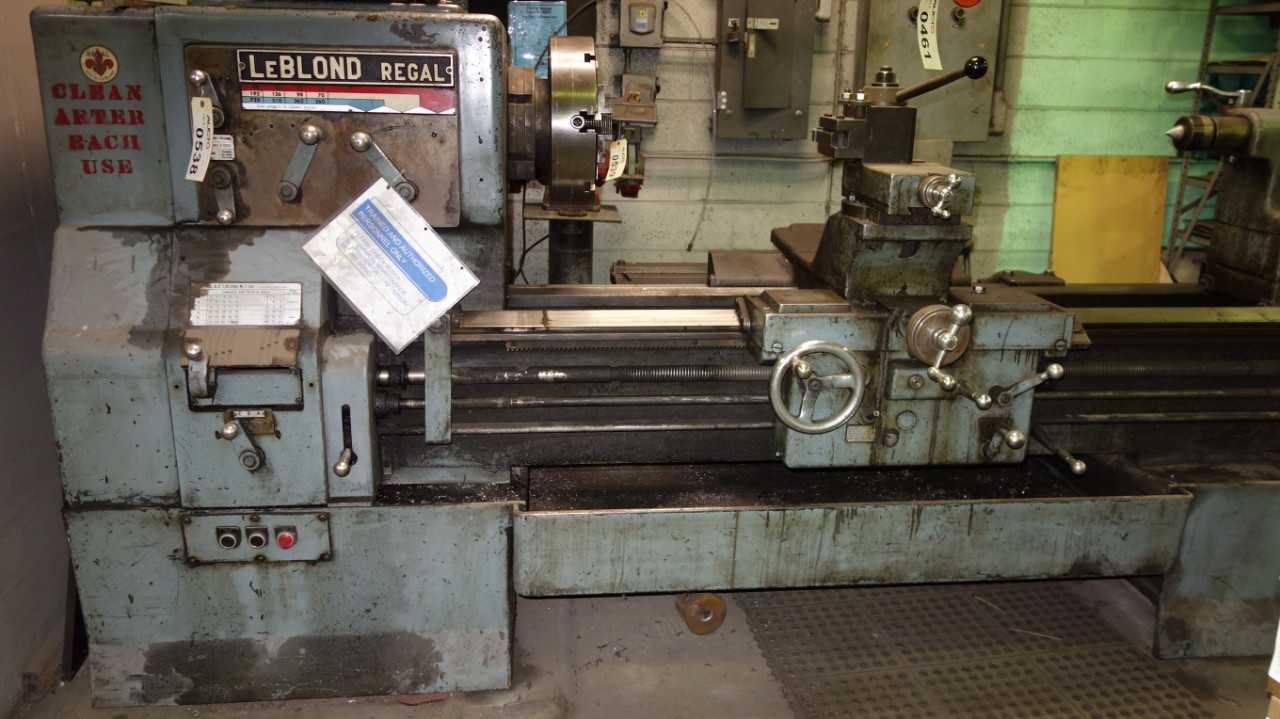 LEBLOND 24 IN REGAL ENGINE LATHE WITH CHUCKS 208/220/460V-AC 3PH - LATHES