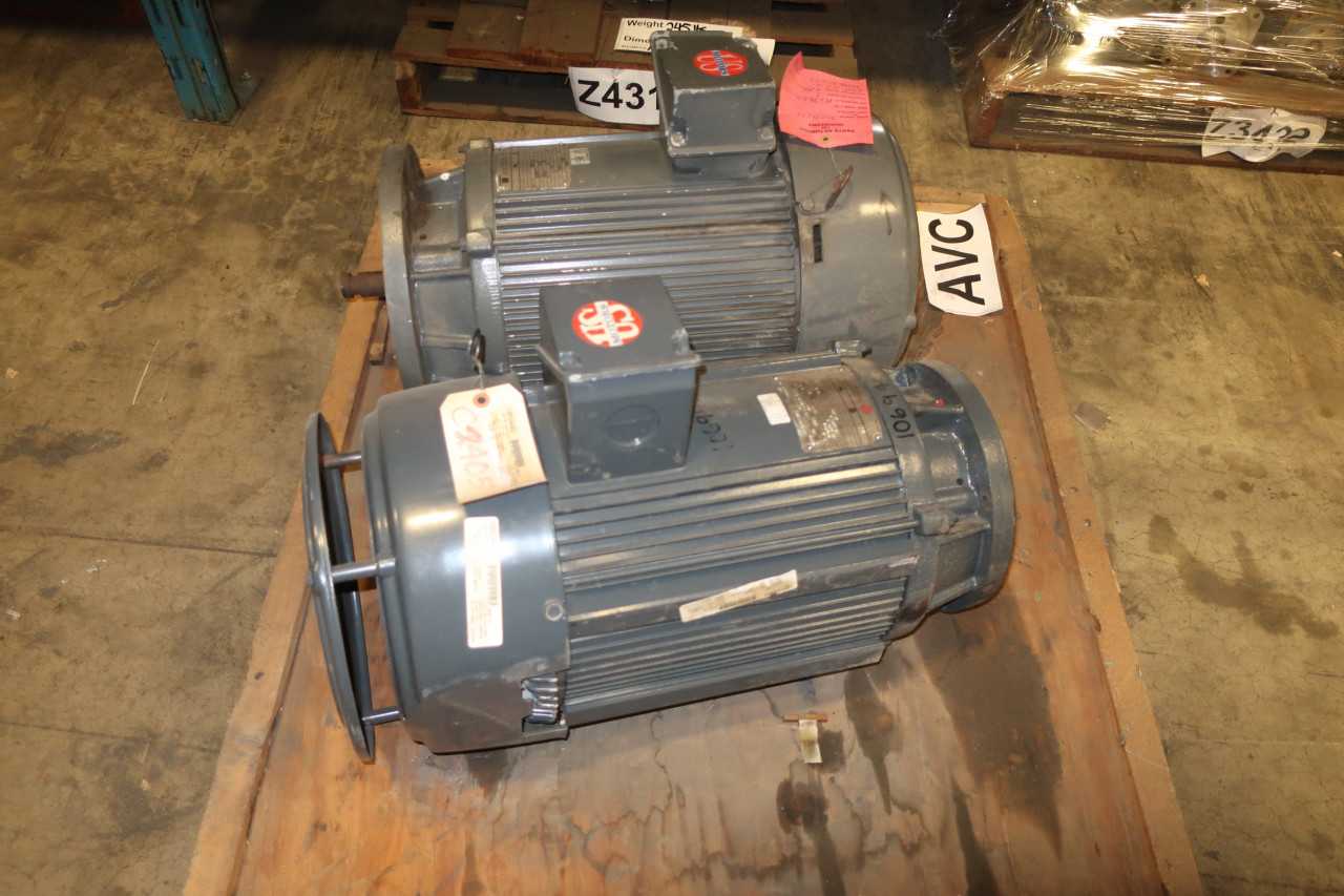 LOT OF 2 US 460V AC MOTORS - ELECTRIC MOTORS