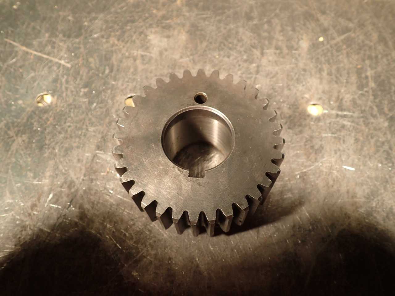 TS1232 12DP 32-Tooth Lathe Change Spur Gear: 1-1/8" Keyed Bore 2-7/8" OD 1" Face - LATHE PARTS