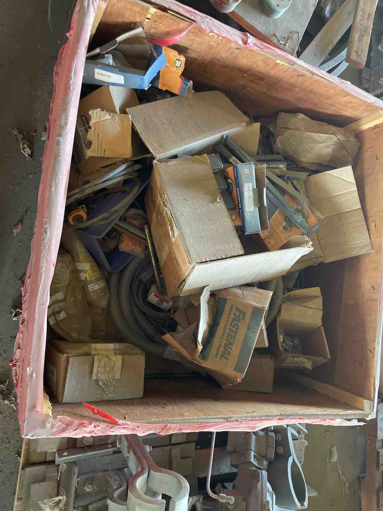 ASSORTED PALLET OF BEARINGS, FASTENERS & SPACERS - INDUSTRIAL PARTS