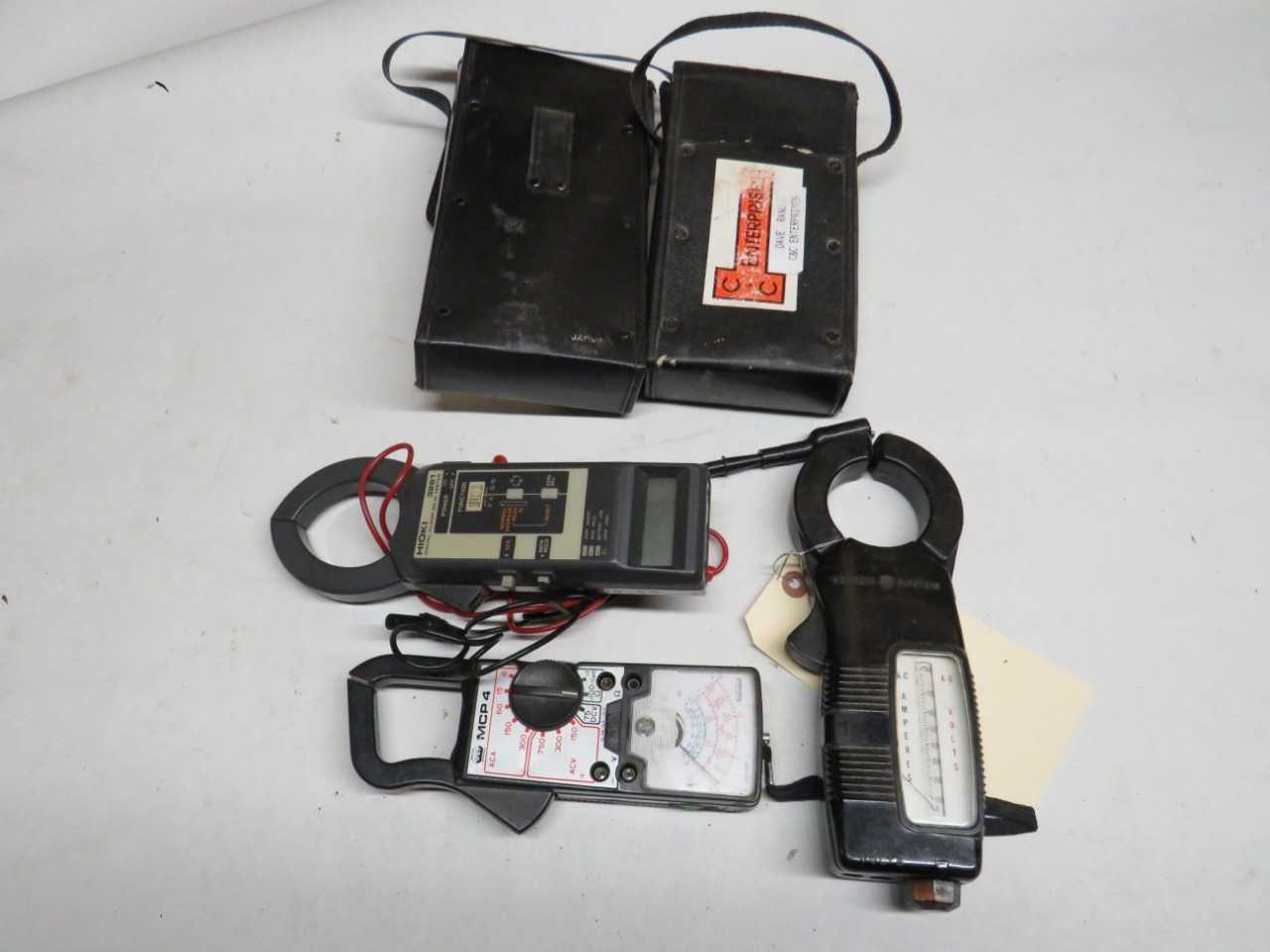 LOT OF 3 HIOKI 3261, UEI MCP 4, GENERAL ELECTRIC CLAMP METER - ELECTRICAL COMPONENTS