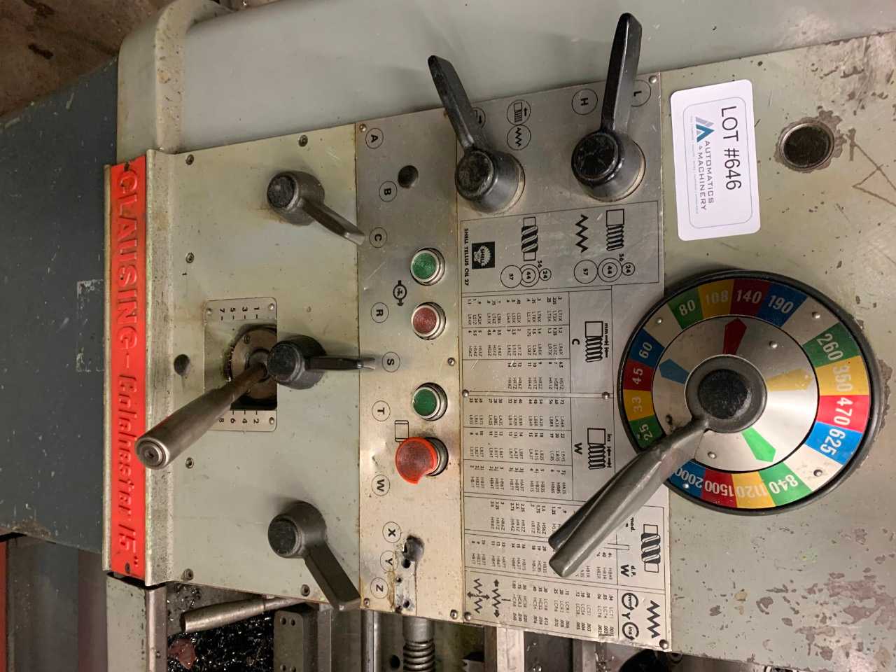 Clausing Colchester 15" x 50" Engine Lathe with Tooling - LATHES