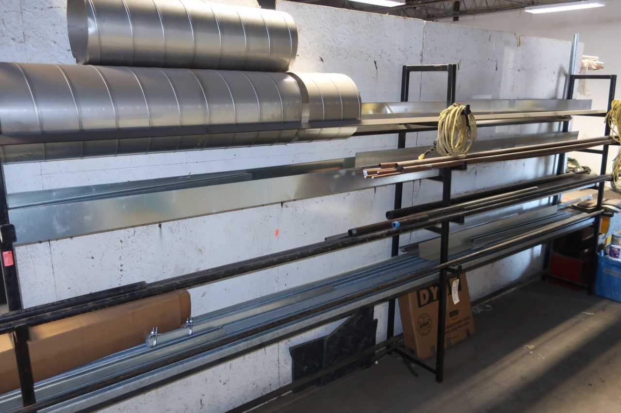 LOT OF ASSORTED STEEL, ALUMINUM, COPPER,  FABRICATING METAL