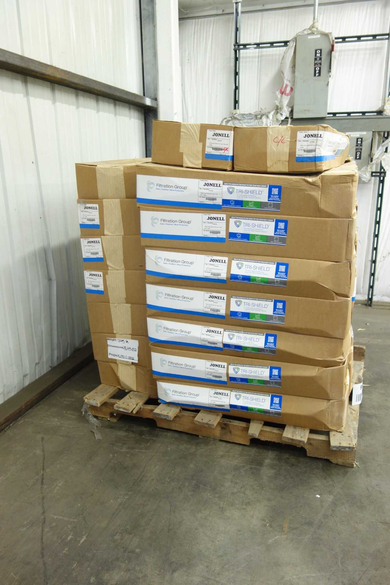 PALLET OF JONELL SYSTEMS 26354 TRI-SHIELD FILTERS - HYDRAULIC POWER UNIT