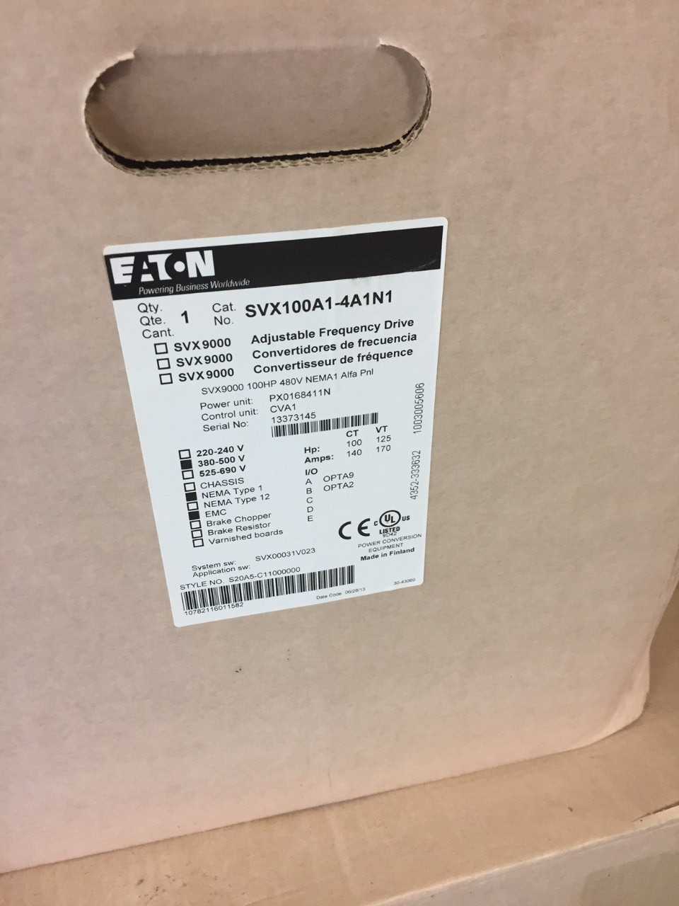 Lot of Eaton Frequency Drives - MOTOR DRIVES