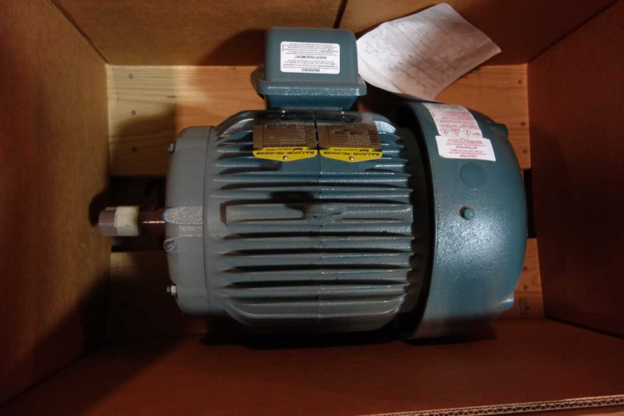 LOT OF 1 BALDOR ECP83774T-5 215T 3PH 10HP 1760RPM 1-3/8IN 575V-AC AC MOTOR - ELECTRIC MOTORS