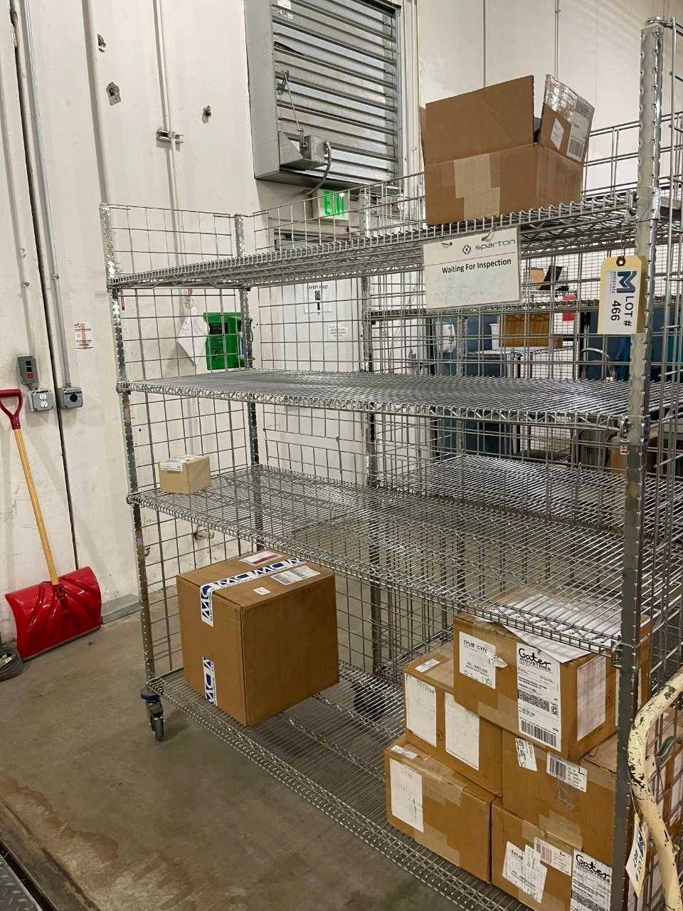 Rolling Bakers Rack No Contents - SHELVING