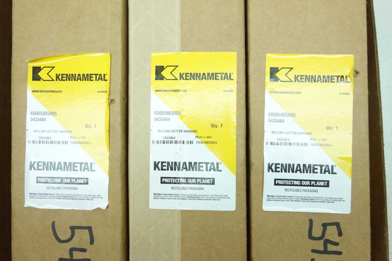 LOT OF 3 NEW KENNAMETAL MILLING CUTTER - MILLING TOOLS
