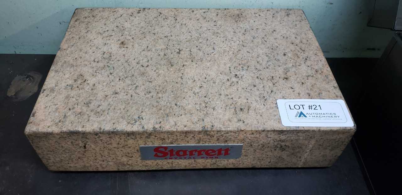 Starrett Granite Surface Plate - PROCESS EQUIPMENT