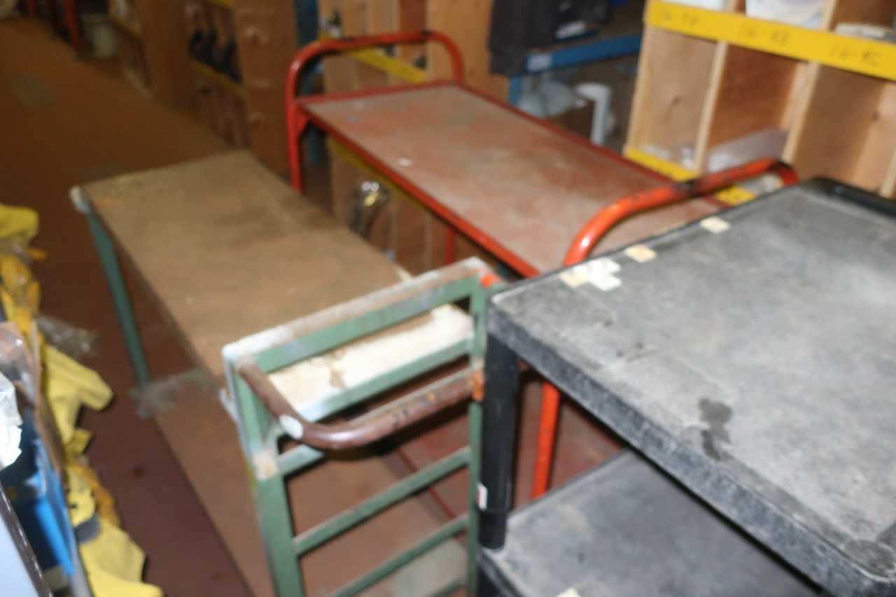 LOT OF 3 CARTS - ROLLING CARTS