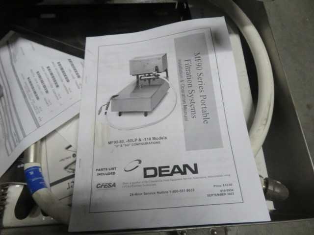 DEAN MF 90 Portable Filtration System NEW - MISCELLANEOUS